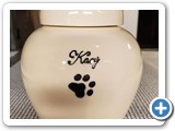 Kacy - Personalized name and paw print