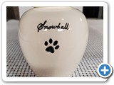 Snowball - Personalized single paw