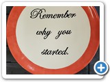 Plate - Coral Glaze - Inspirational Quote